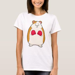 T-shirt Hamster en boîte avec gants de boxe