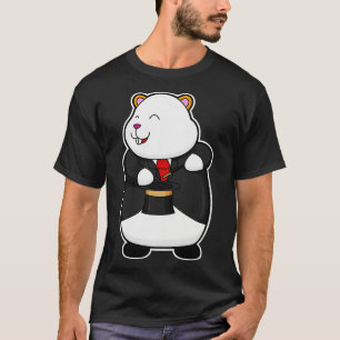 T-shirt Hamster en magicien avec Casquette de baguette mag