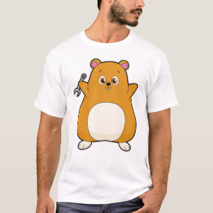 T-shirt Hamster en mécanique avec clé