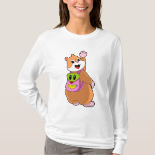 T-shirt Hamster en tant qu'étudiant avec sac à dos.PNG