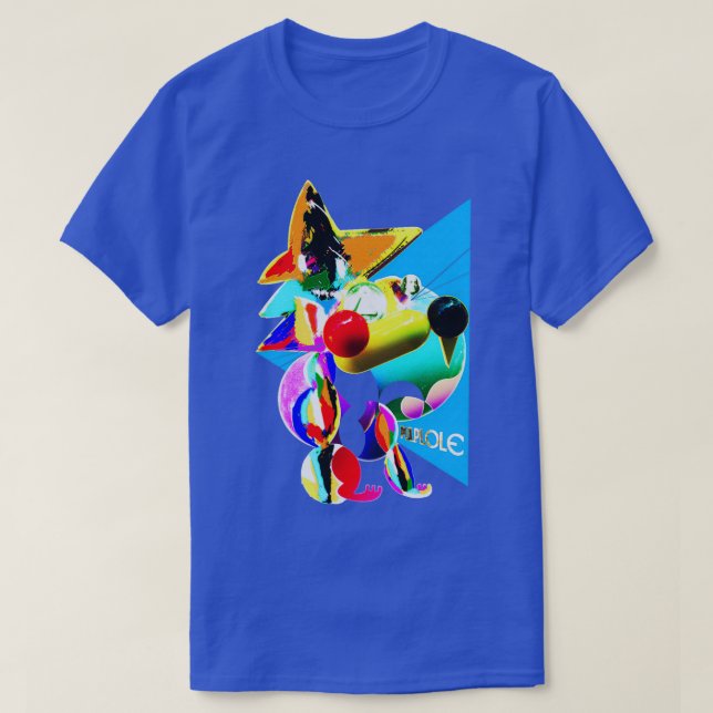 T-shirt Hamster géométrique PulpLole 3D (Design devant)