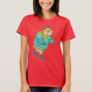 T-shirt Hamster Patinage sur glace Patins sur glace
