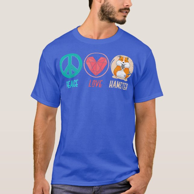 T-shirt Hamster Peace Love (Devant)