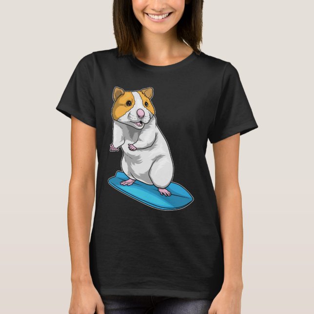 T-shirt Hamster Surfer Surfer (Devant)