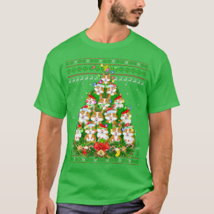 T-shirt Hamster Xmas Éclairage Arbre Père Noël Hamster Ugl