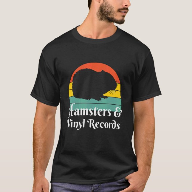 T-shirt Hamsters And Vinyl Records (Devant)