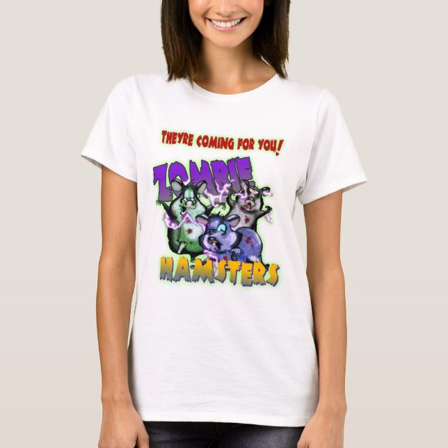 T-SHIRT HAMSTERS DE ZOMBI ! (Devant)