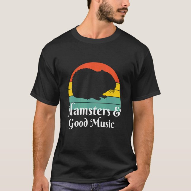 T-shirt Hamsters Et Bonne Musique (Devant)