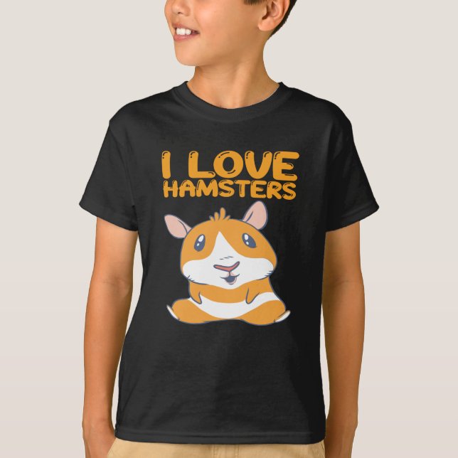 T-shirt Hamsters - I Love Hamsters (Devant)