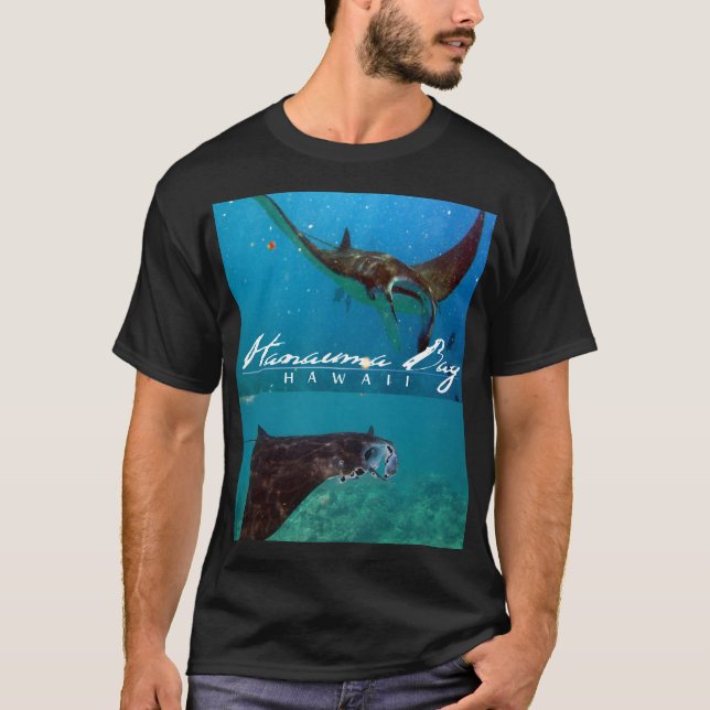 T-shirt Hanauma Bay Hawaii Manta Ray (Devant)