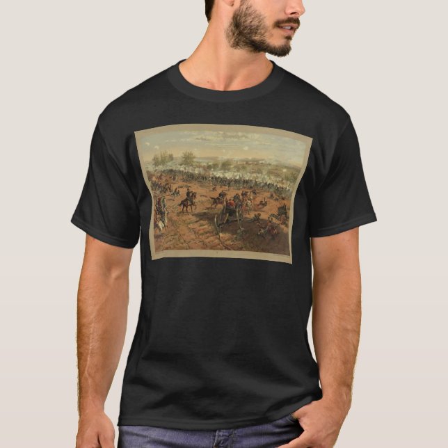 T-shirt Hancock à Gettysburg par Thure de Thulstrup (Devant)