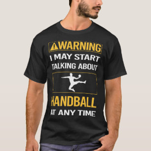 T-shirt Handball d'avertissement amusant