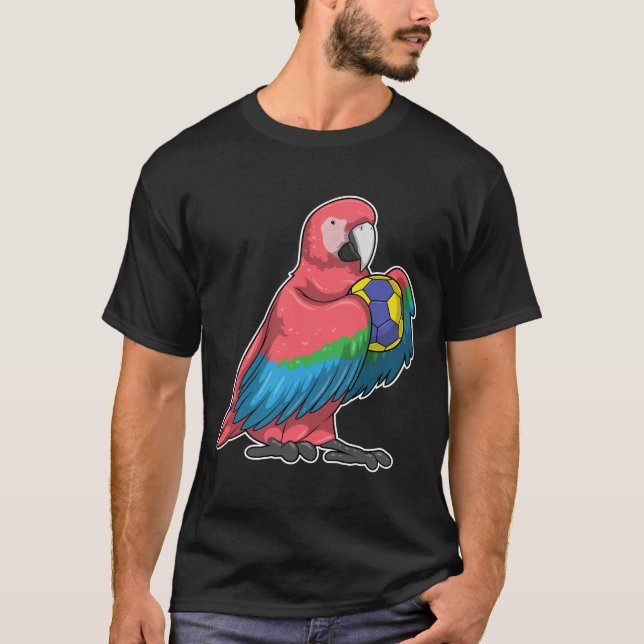 T-shirt Handball joueur de perroquet Handball (Devant)