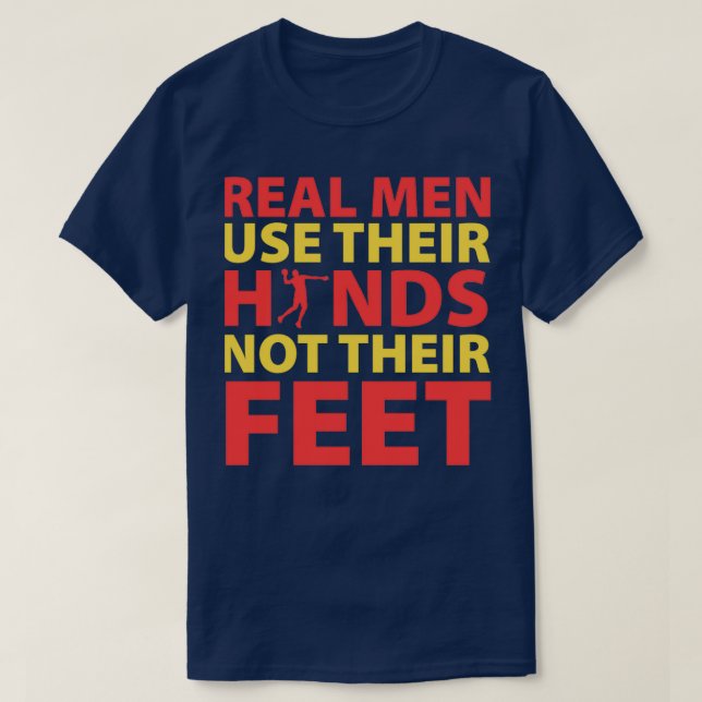 T-shirt Handball Player Coach Drôle Citation (Design devant)
