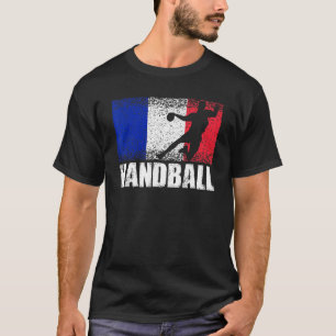 T-shirt Handball Sport France Drapeau Joueur Français de H