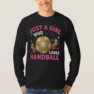 T-shirt Handball Sports Juste Une Fille Qui Aime Le Handb