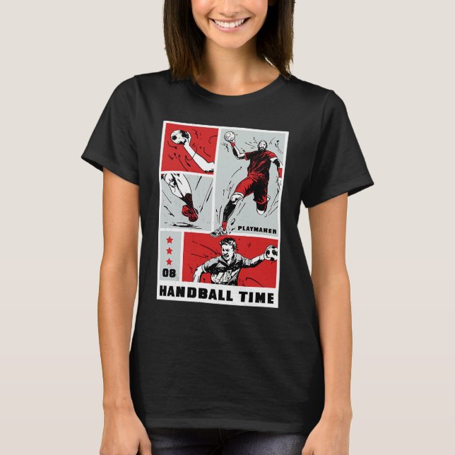 T-shirt Handball time Playmaker Collage (Devant)
