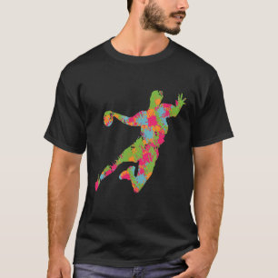 T-shirt Handballer Jeu de Handball Joueur Goalkeeper Pivot