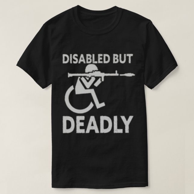 T-shirt Handicap Désactivé Mais Mort Humour Ride Désactivé (Design devant)