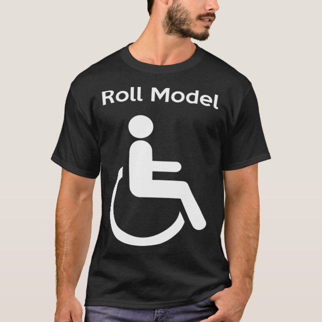 T-shirt Handicap du modèle de rôle désactivé (Devant)