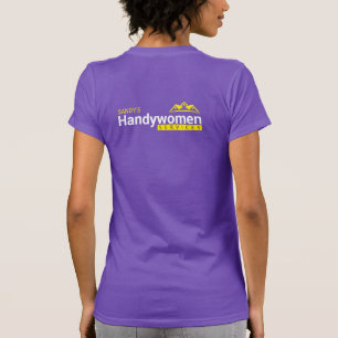 T-shirt Handicap Femmes d'affaires Vneck - Home Business