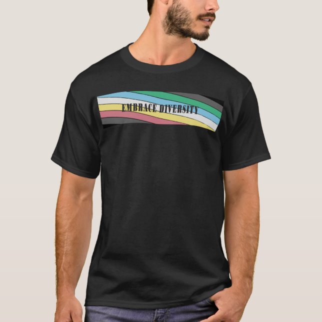 T-shirt handicap fierté d'embrasser la diversité (Devant)