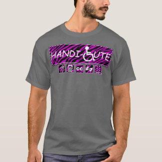 T-shirt HandiCute Purple Zebra Stripes