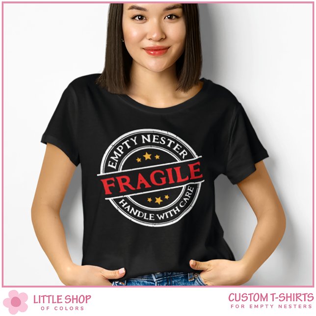 T-shirt Handle fragile avec soin Fils fille à l'université (Créateur téléchargé)