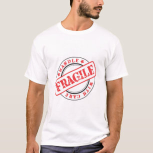 T-shirt Handle FRAGILE très amusant avec soin