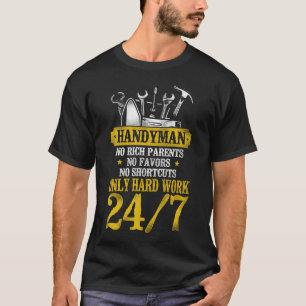 T-shirt Handyman Handyman Pas De Parents Riches Pas De Fav