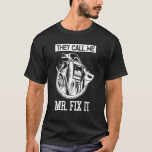 T-shirt Handyman Papa On M'Appelle M. Fix It Réparateur