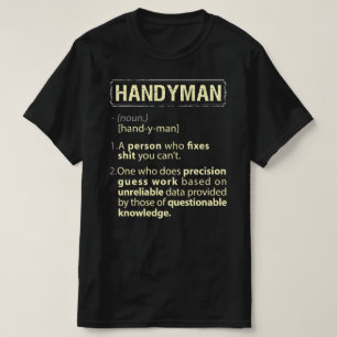 T-shirt Handyman Real American Définition