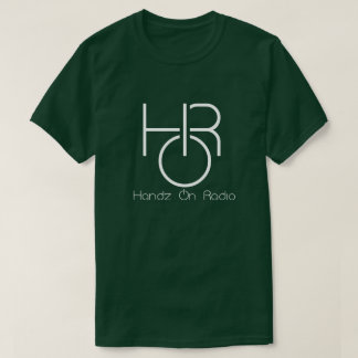 T-shirt Handz On Radio Men's White Logo Tee avec un texte