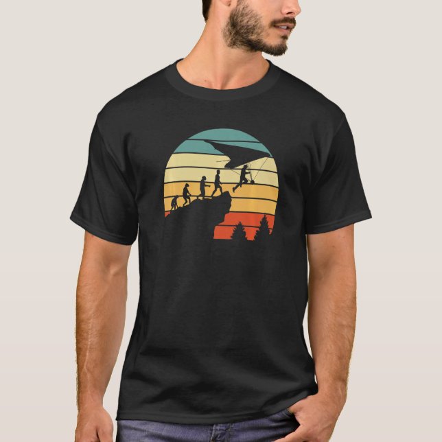 T-shirt Hang Glider Motif Evolution Hang Glider (Devant)
