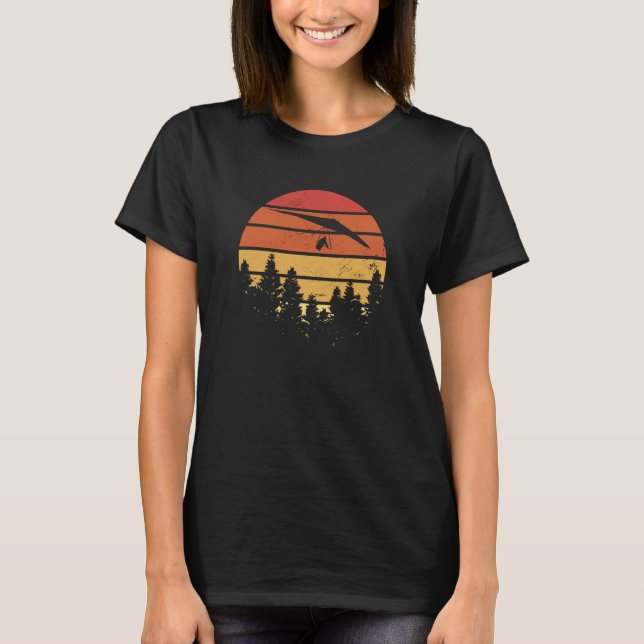 T-shirt Hang Glider Sunset Hang Gliding (Devant)