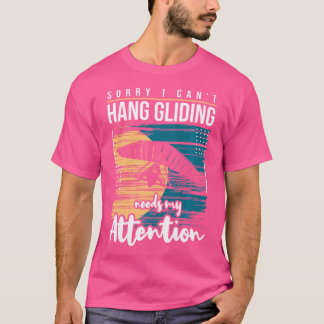 T-shirt Hang Gliding Attention - Best Funny Sayings Quotes