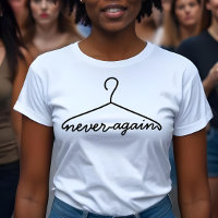 Hanger de tissu ne plus jamais Pro Choice