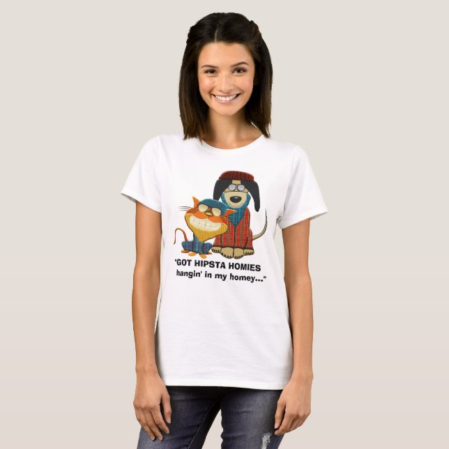 T-shirt Hangin OBTENU de HIPSTA HOMIES dans mon intime… (Devant entier)