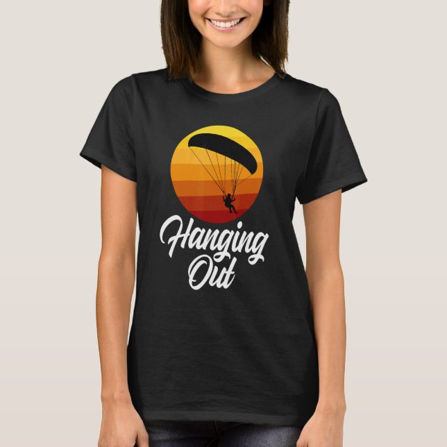 T-shirt Hanging Out Retro  Women Paraglider Adventure 1 (Devant)