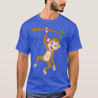 T-shirt Hanging singe singes Jungle Safari Primate Anima