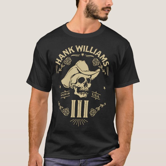 T-shirt Hank Williams Iii Longue Parti Papa (Devant)