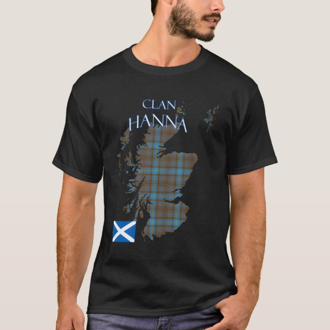 T-shirt Hanna Scottish Clan Tartan Scotland (Devant)