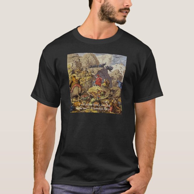 T-shirt Hannibal Barca & Army & Quota Venin & Cards (Devant)