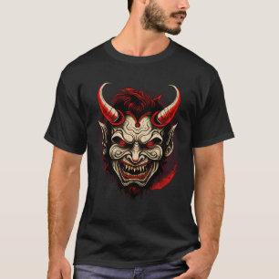 T-shirt Hannya Horreur Créatures Mythiques Japonais Oni Dé