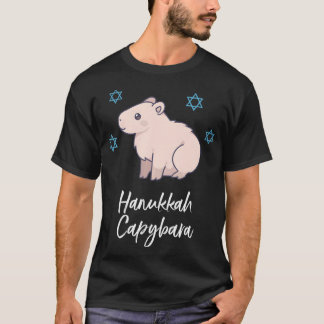 T-shirt Hanoukka Capybara Famille juive Funny Chanukah