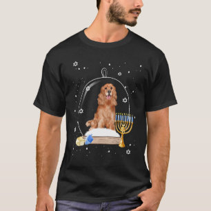T-shirt Hanoukka Cocker Spaniel. Pyjama du monde des neige