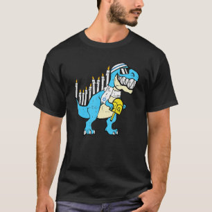 T-shirt Hanoukka Dinosaur Menorawr Saurus Rex Chanukah Jui