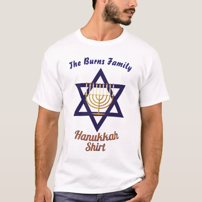 T-shirt Hanoukka familiale (Devant)