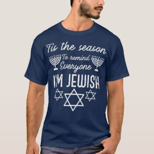 T-shirt Hanoukka je suis juif Menorah Hanoukka