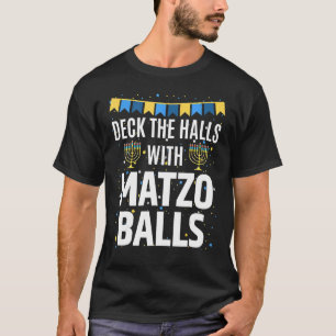 T-shirt Hanoukka Laid Les Halls Avec Matzo Balls Meno